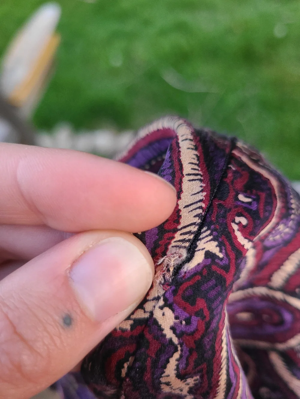 silk paisley maxi skirt - Picture 4 of 4